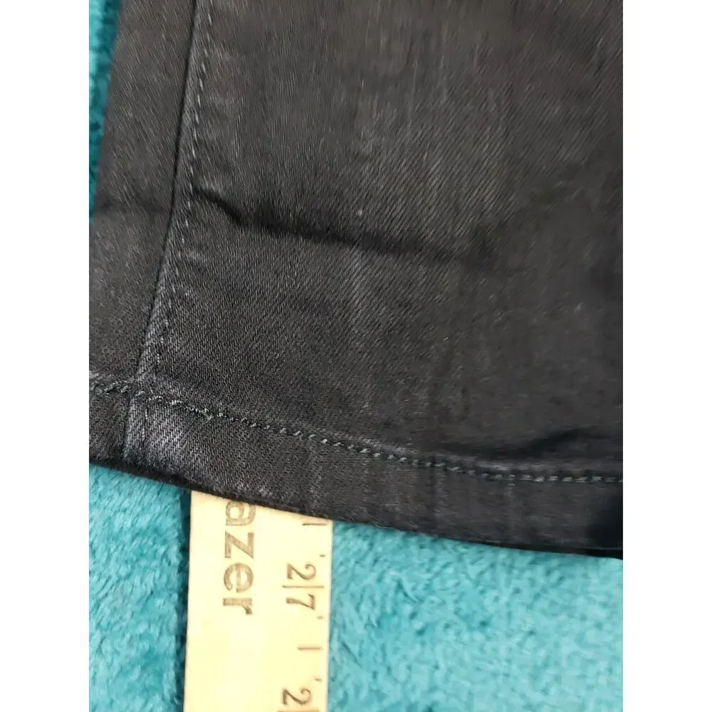 Loft Jeans Size 0 Women Black Pants Denim Stretch Dark Mid Rise The Skinny